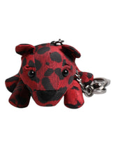 Dolce & Gabbana Red Black Polyester Animal Silhouette Keychain Keyring -   -  Dolce & Gabbana.